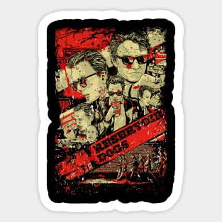 Vintage Neo Noir Crime Film Sticker